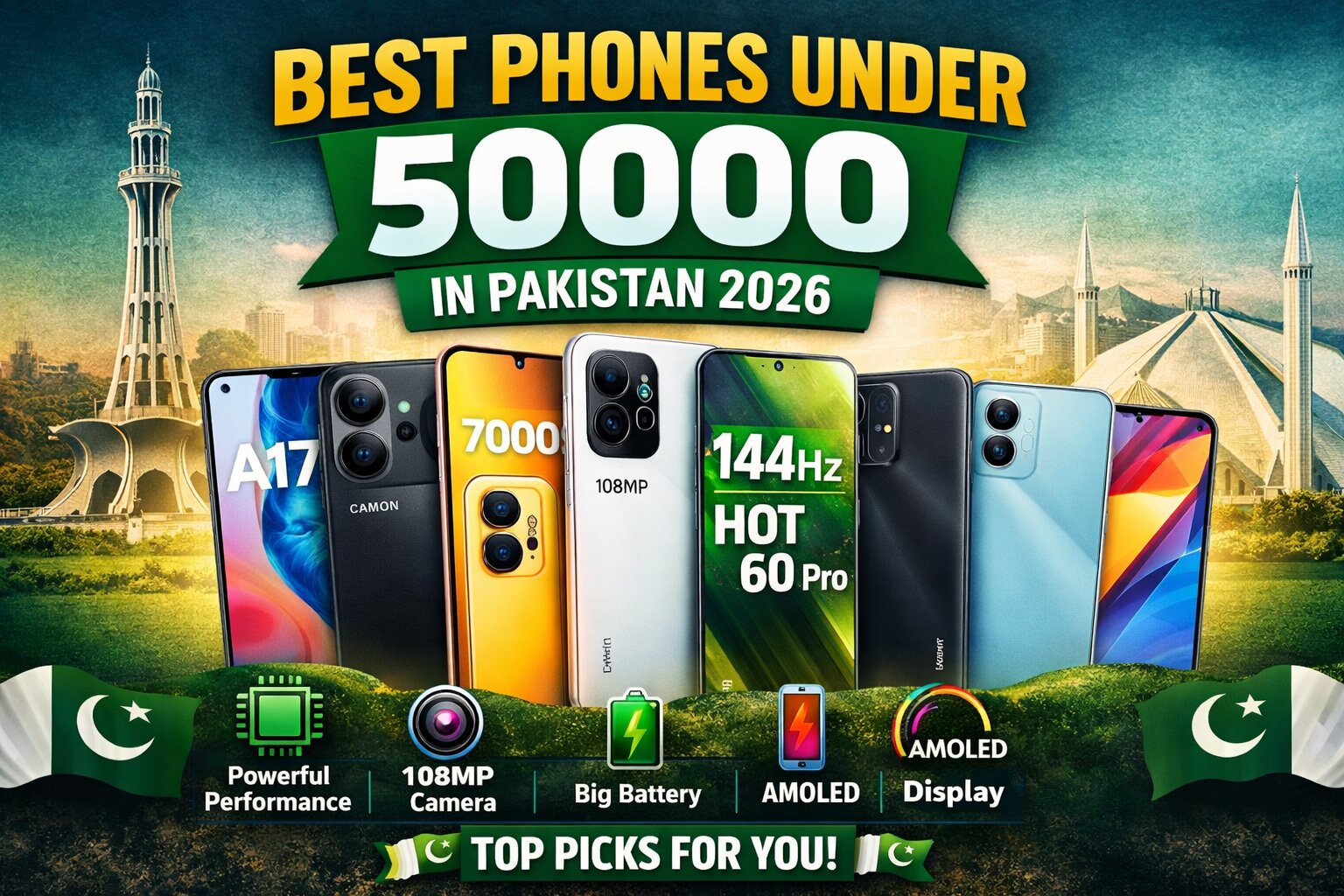 Best Smart Phone Under 50000 Pkr in Pakistan 2026