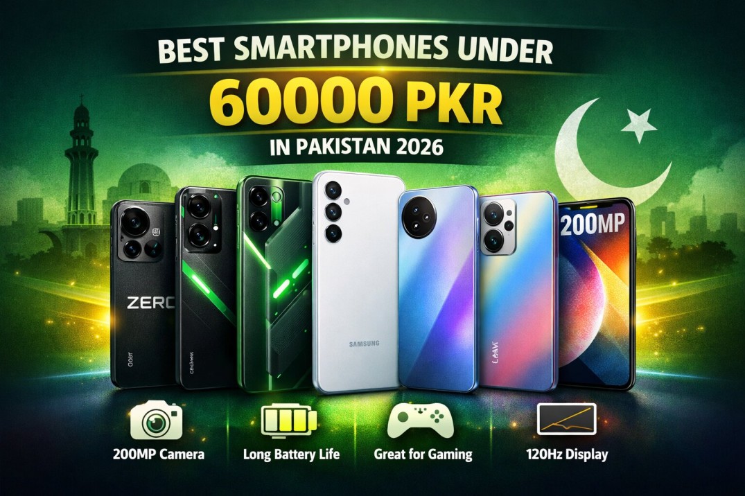 Best Smartphones  Under  60,000 PKR  in Pakistan 2026 (TOP 6 PICKS)